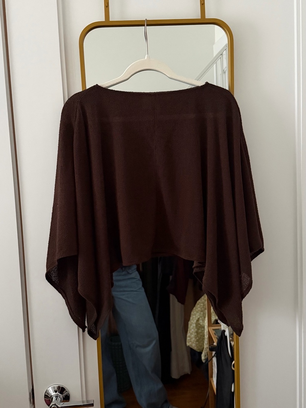 H&M Dark Brown Knit Poncho